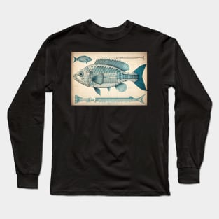 Perch Fish Print Long Sleeve T-Shirt